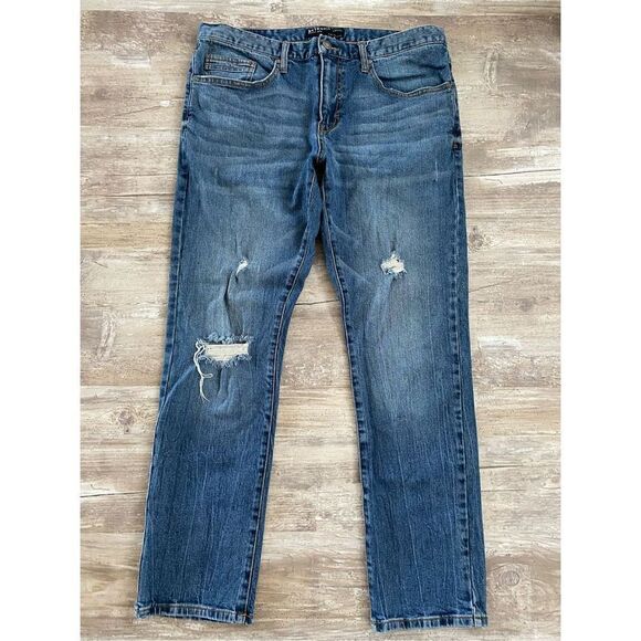 Retrofit Jeans Distressed Slim Fit Jeans Mens Size 34x32 - Picture 2 of 9